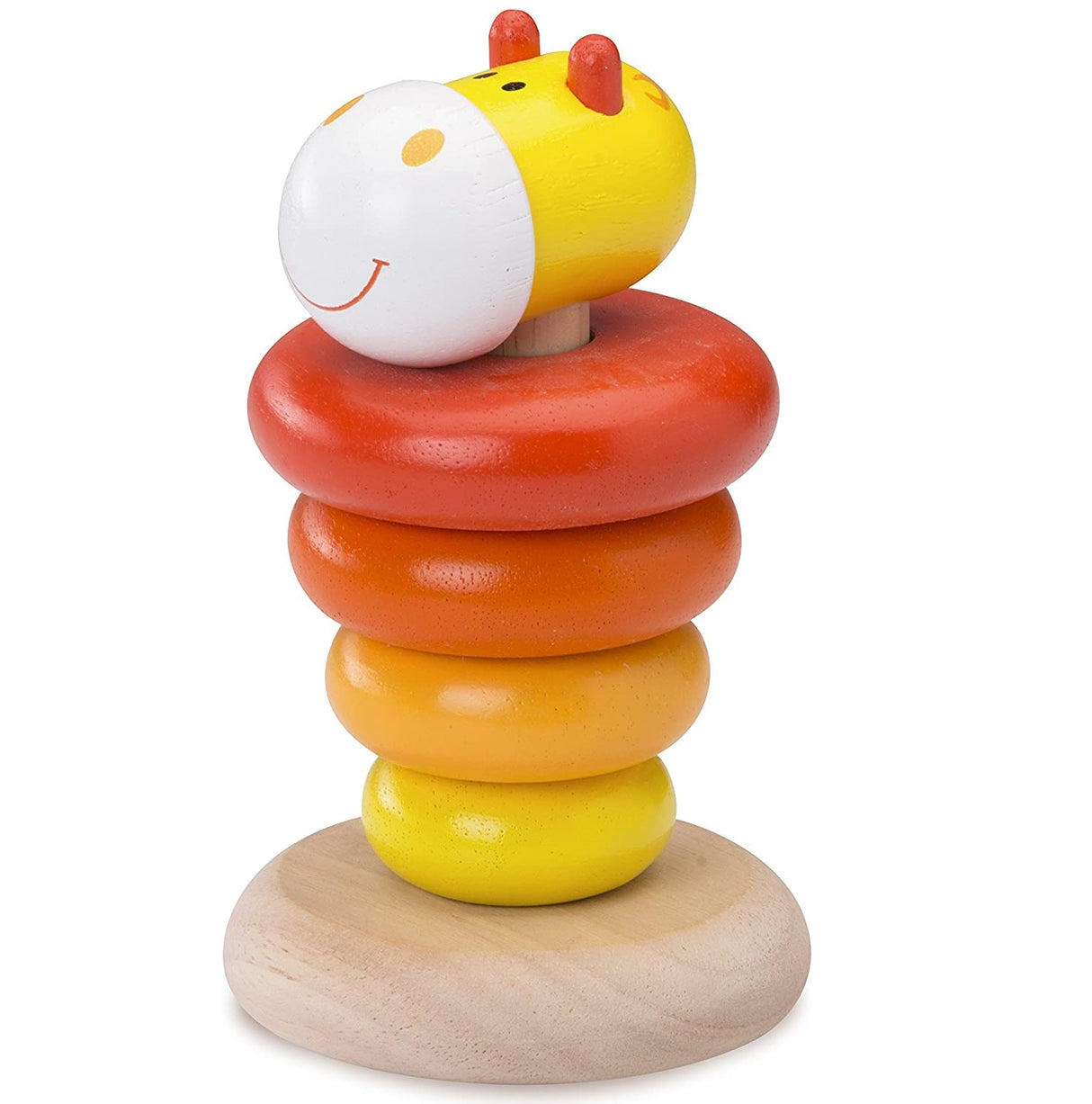 Wooden Giraffe Stacking Rings