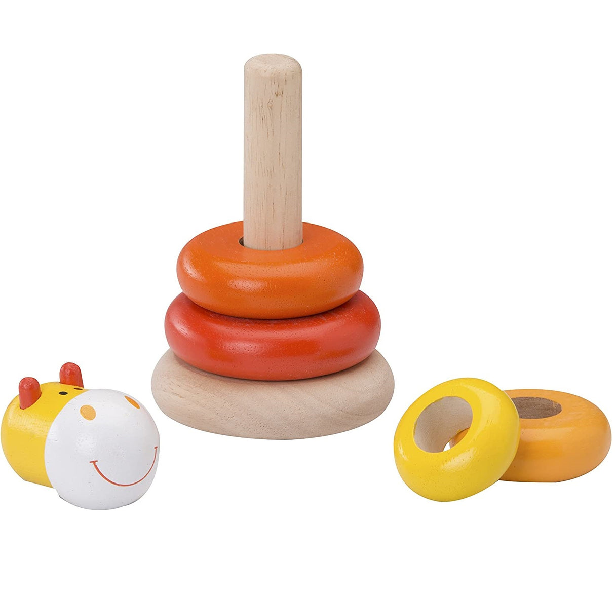 Wooden Giraffe Stacking Rings