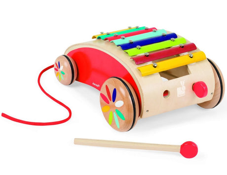 Janod Red Xylophone Roller 