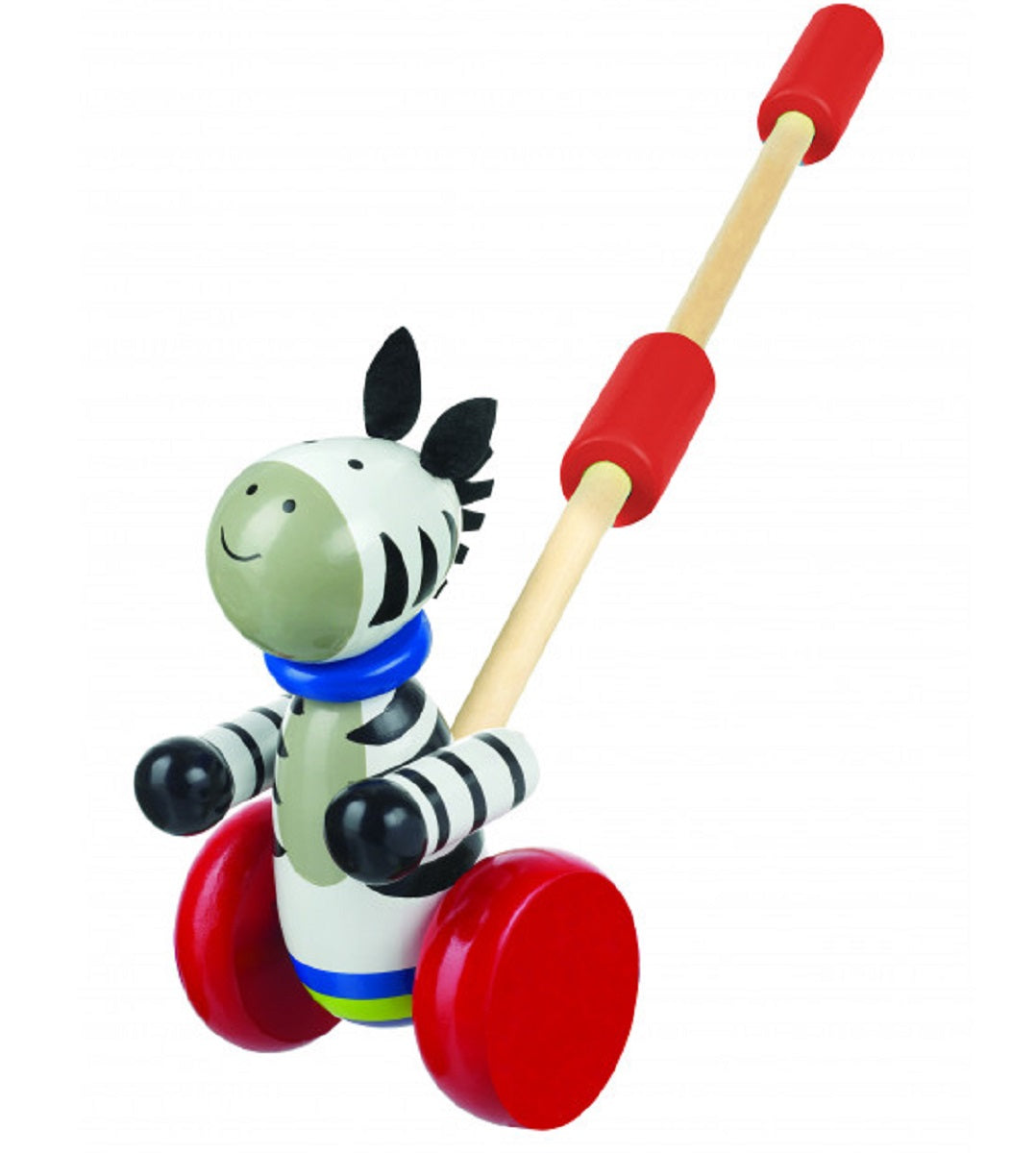 Push Along Wooden Zebra