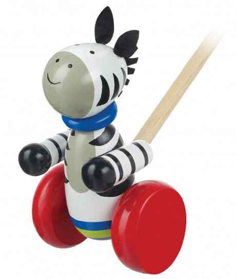 Push Along Wooden Zebra