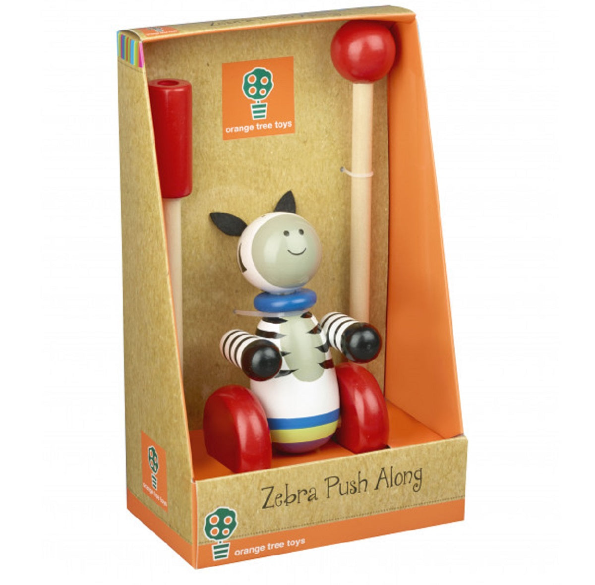 Push Along Wooden Zebra