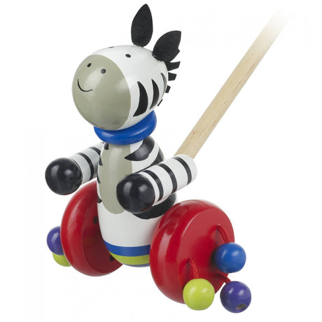 Push Along Wooden Zebra