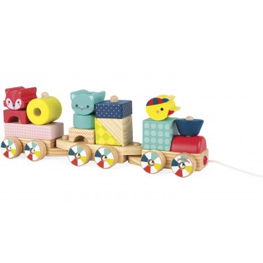 Pull and Stack Baby Forest Train