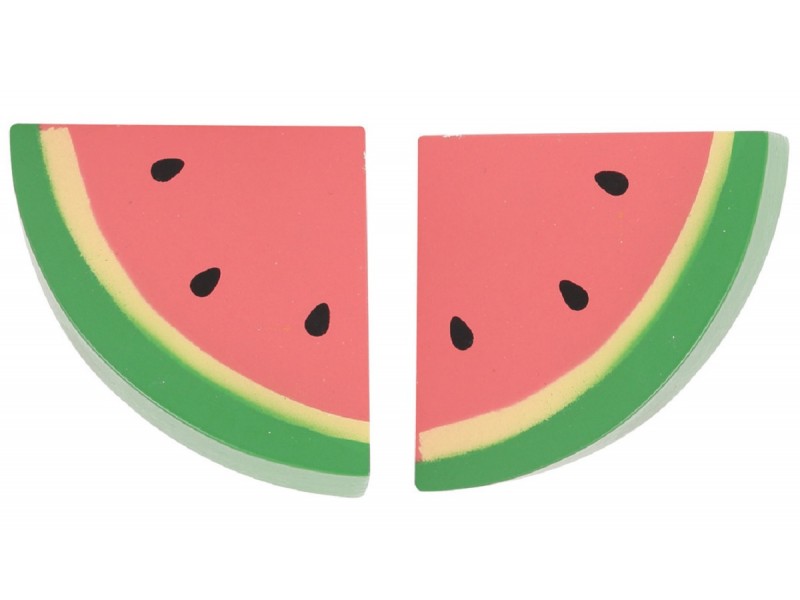 2 x Wooden Watermelon Slices