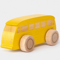 Wooden VW Camper Van - Yellow