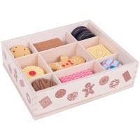Crate of Wooden Biscuits