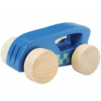 First Little Wooden Car - Blue