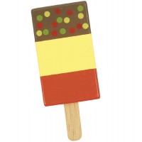 Wooden Ice Lolly - Sprinkles
