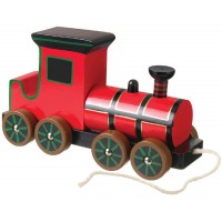 Victorian Wooden Steam Train Pull Along Toy