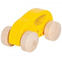 First Little Wooden Car - Yellow