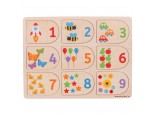 Matching Picture and Number Puzzle