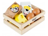 Tidlo Wooden Eggs and Dairy Set