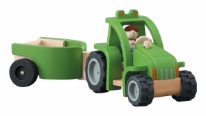 Plan Toys Tractor and Trailer with Driver