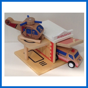Ambulance Wooden Toy Bundle