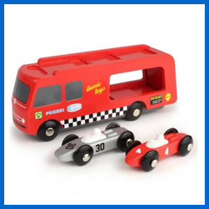 Racing Car Transporter & 2 Cars